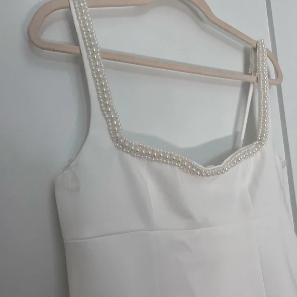 Ines maxi bridal Square Neck Bodycon Dress - Picture 3 of 8
